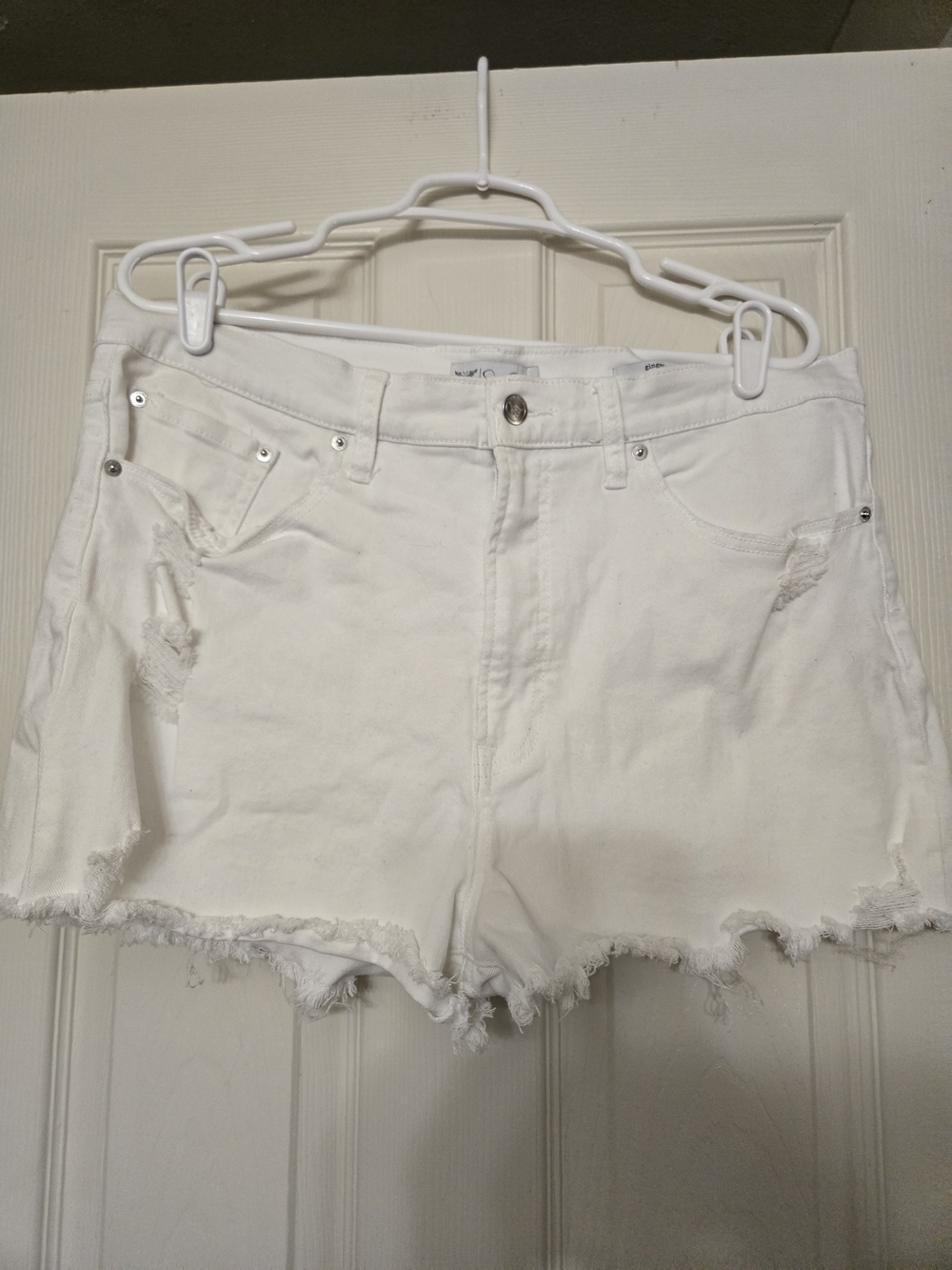 Jessica Simpson White Distressed Women’s Denim Shorts
